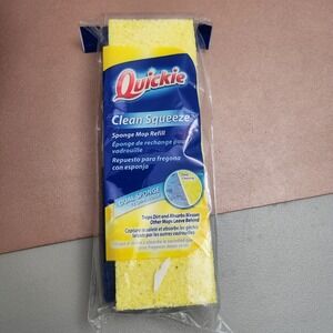 Quickie Clean Squeeze Sponge Mop Refill Type S Yellow/Blue (0442) Fits Mop #045